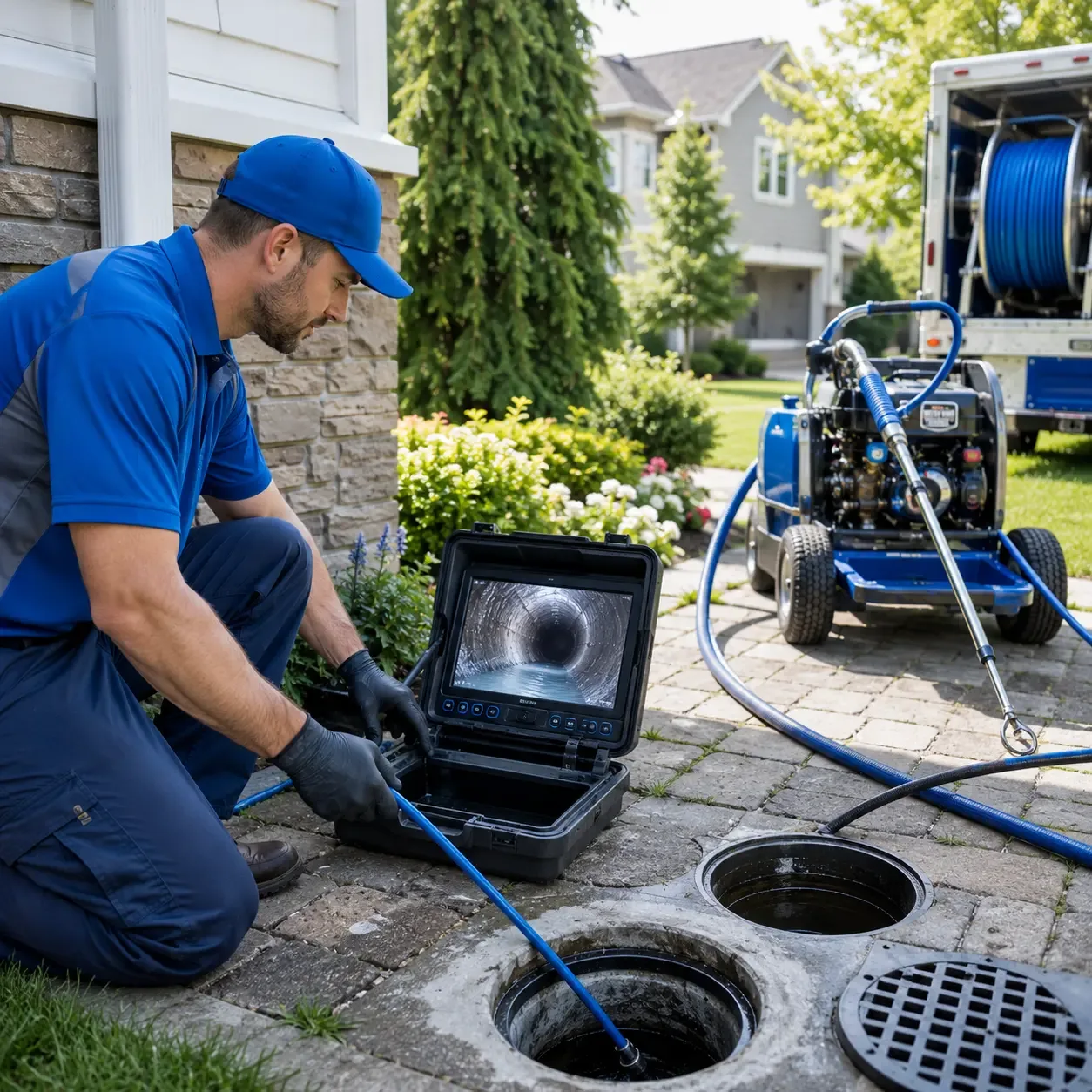 Outdoor drain cleaning professionals serving Plainfield, CT