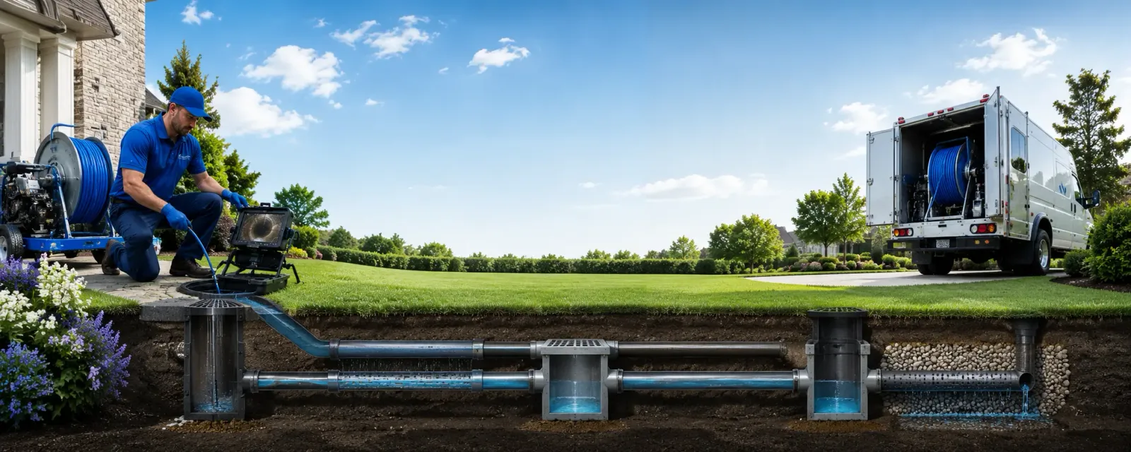 Outdoor drain cleaning information for Plainfield, CT
